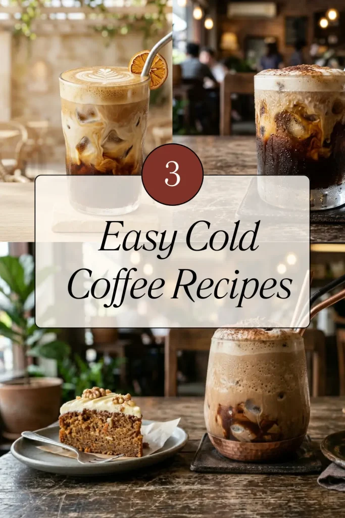 easy cold coffee recipes
