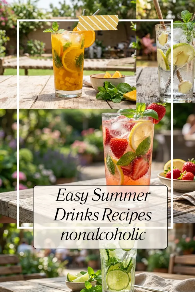 easy summer drinks nonalcoholic.,