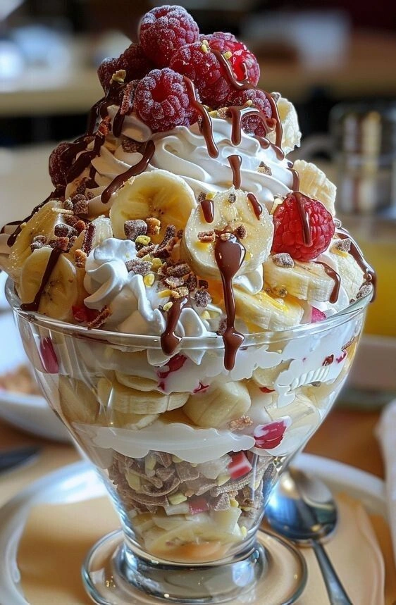 Banana Raspberry Dessert