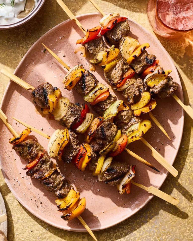 Easy and Healthy Tender Beef Kabobs on the Grill