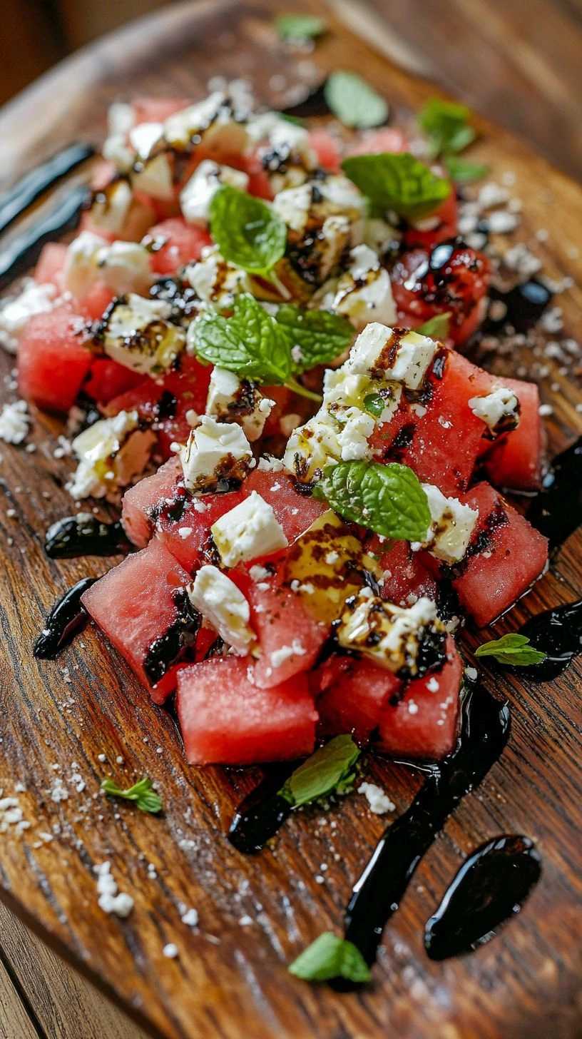5-Minute Watermelon Feta Salad – Easy, Refreshing Summer Recipe Watermelon Feta Salad recipe